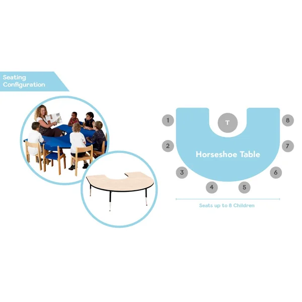 Tuf Top Horseshoe Table