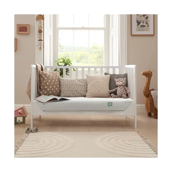 Tutti Bambini Essentials Fibre Baby Cot Bed Mattress 140x70cm | Durable breathable fibre mattress designed for cot beds and growing toddlers