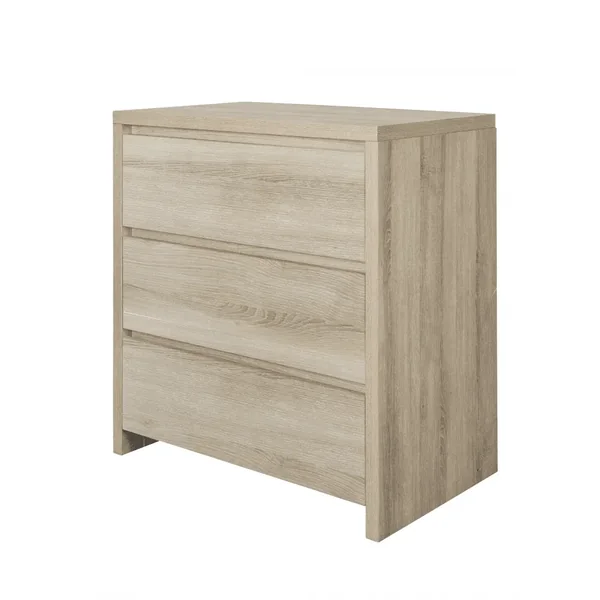 Tutti Bambini Modena 3 Piece Nursery Furniture Room Set Includes Cot Bed, Chest Changer And Wardrobe- Oak