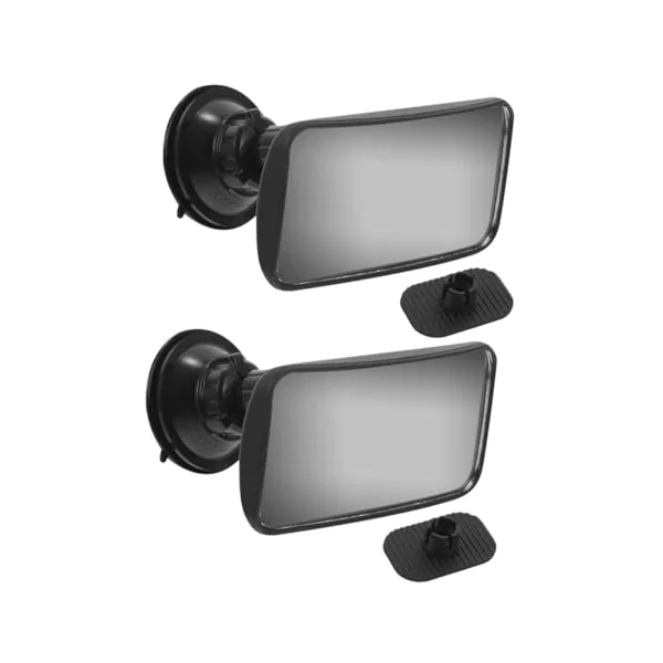 ULTECHNOVO 2pcs Baby Car Mirror Rear Facing 360° Adjustable Safety Abs Glass Backseat Mirror for Infant Driving