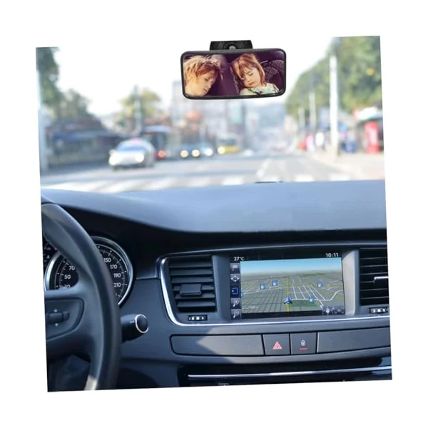 ULTECHNOVO 2pcs Baby Car Mirror Rear Facing 360° Adjustable Safety Abs Glass Backseat Mirror for Infant Driving
