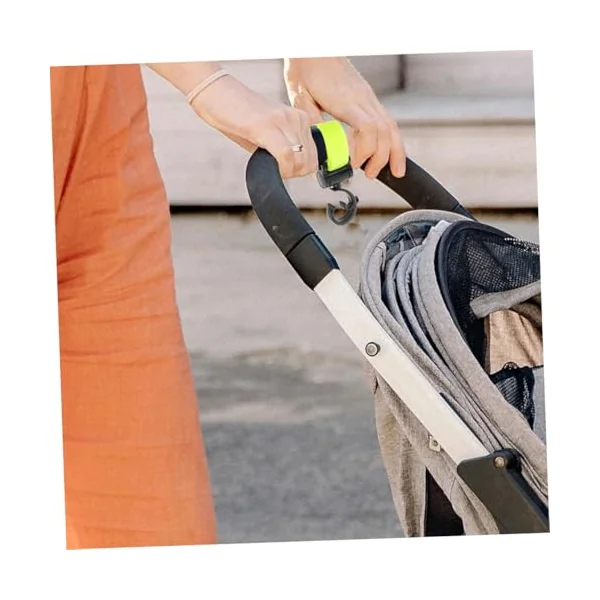 ULTECHNOVO 2pcs Multipurpose Stroller Hooks for Diaper Bags and Shopping Bags, Compact and Portable Plastic and Fabric Clips, Easy to Attach for On-the-go Use and Outings