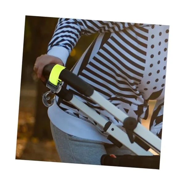 ULTECHNOVO 2pcs Multipurpose Stroller Hooks for Diaper Bags and Shopping Bags, Compact and Portable Plastic and Fabric Clips, Easy to Attach for On-the-go Use and Outings