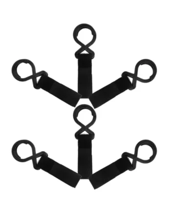 ULTECHNOVO 6pcs Universal Nylon Stroller Hooks for Pram Bag Hanging Practical Design with Stable and Firm Grip Multipurpose Bag Hanger and Shopping