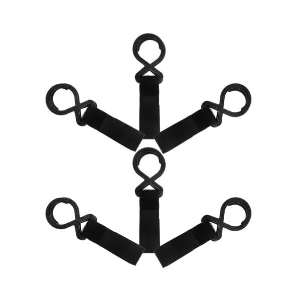 ULTECHNOVO 6pcs Universal Nylon Stroller Hooks for Pram Bag Hanging Practical Design with Stable and Firm Grip Multipurpose Bag Hanger and Shopping