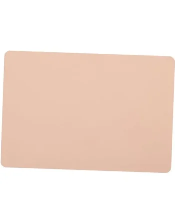 ULTECHNOVO Pink Leather Placemat with Stable and Easy to Clean Texture Design, Decorative Skid-proof Table Mat for Kitchen and Daily Household Use