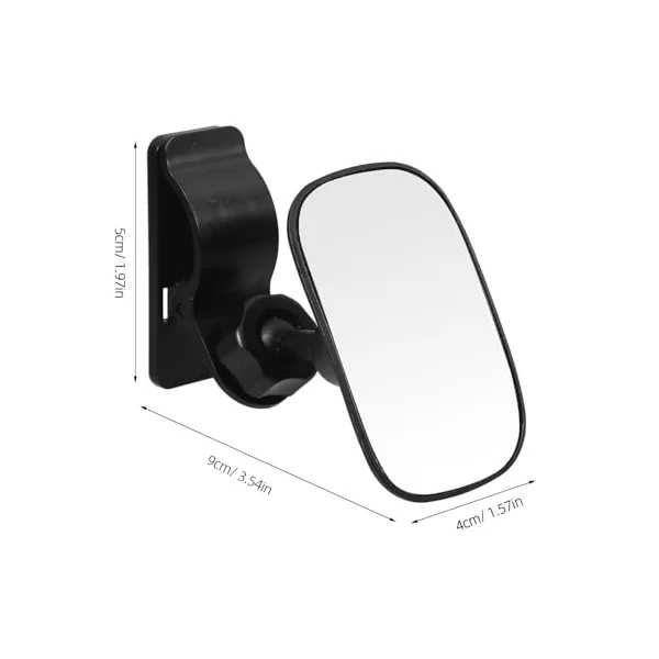 ULTECHNOVO Rearview Mirror for Rear Facing Car Seat High-definition Reflective Safety Mirror with Abs Frame and Glass Surface Easy to Install for Car Seat Monitoring