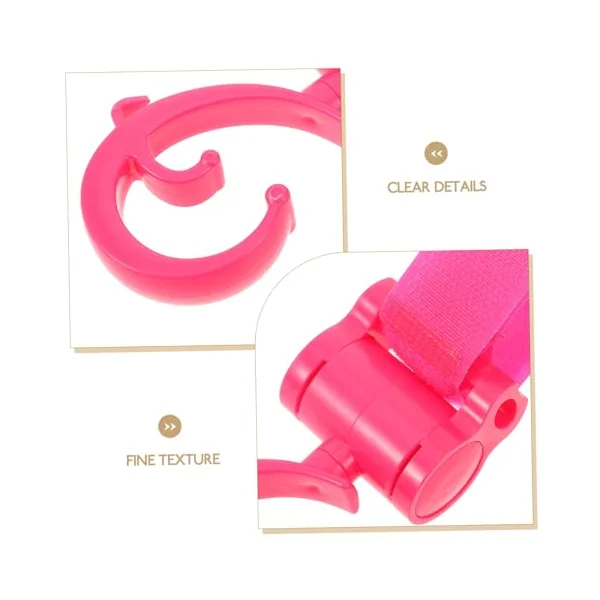 ULTECHNOVO Stroller Hook Strong Load-Bearing Capacity Versatile Hook and Fastener for Strollers and Easy Installation No Drilling Required Multi-Functional Use