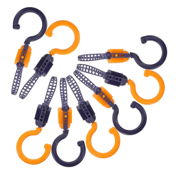 ULTECHNOVO Stroller Hooks for Hanging Bags with Nonslip Silicone Padding 360 Degree Swivel 8pcs Adjustable Abs Material Pram Clips for Stroller Handles and Diaper Bags in Crowded Malls