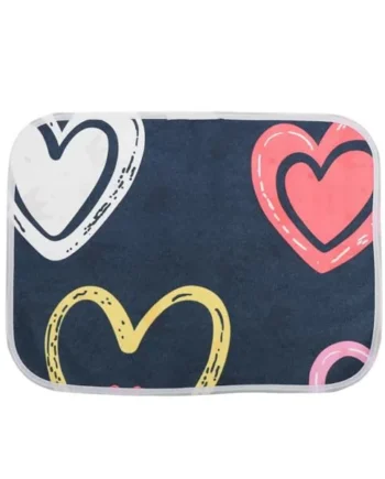 ULTECHNOVO Waterproof Baby Changing Mat with Soft Cotton Feel and Reusable Design, Breathable Tpu Bed Pad for Baby's Delicate Skin, for Travel and Diaper Bag Use