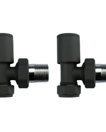 Ultraheat Cylindrical-25 Vertical Manual Valve + L/S (Pair) - Anthracite Grey