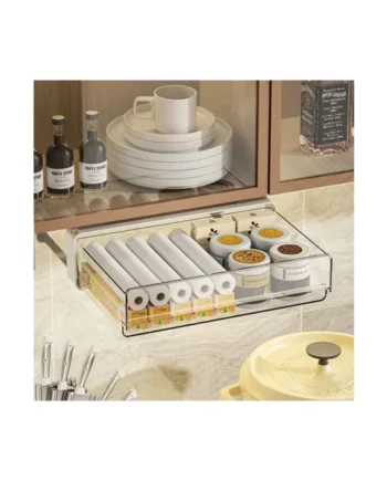 Under Cabinet Pull Out Drawer Slide Shelf Organizer Kitchen