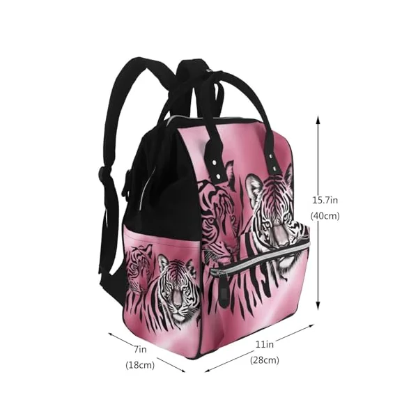 Underwater Fish Prints Changing Bag Backpack Baby Diaper Bags for Mom Dad, Waterproof Nappy Rucksack Multifunctional Travel Bag
