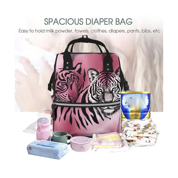 Underwater Fish Prints Changing Bag Backpack Baby Diaper Bags for Mom Dad, Waterproof Nappy Rucksack Multifunctional Travel Bag