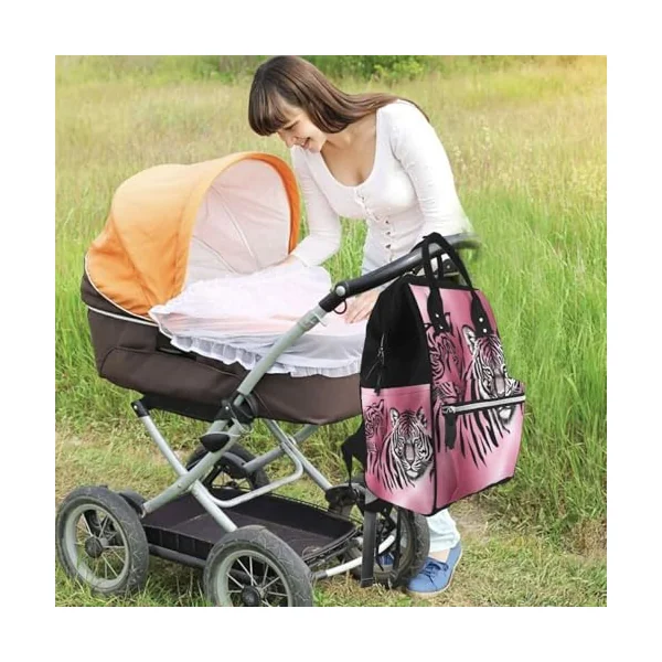 Underwater Fish Prints Changing Bag Backpack Baby Diaper Bags for Mom Dad, Waterproof Nappy Rucksack Multifunctional Travel Bag