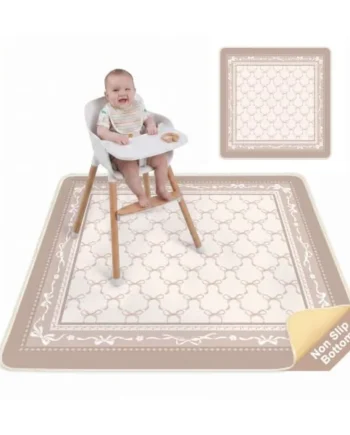 Unicorn Castle Splat Mat for Under High Chair Waterproof Baby Play Splat Mat