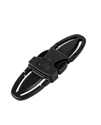Universal Clip (1 Piece) - Versatile Belt Fastener for Stroller, Highchair, Backpack and Shopping Cart - Adjustable Zipper (Black)