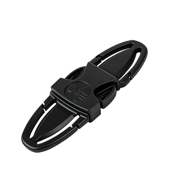 Universal Clip (1 Piece) - Versatile Belt Fastener for Stroller, Highchair, Backpack and Shopping Cart - Adjustable Zipper (Black)