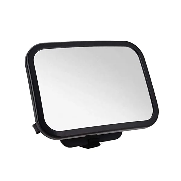 Universal XL Baby Car Mirror, Shatterproof, Adjustable Back Seat Mirror For Rear Facing Child Seats, Wide View And Vibrant Reflection