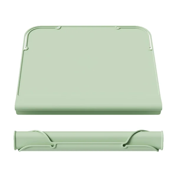 Upgrade Silicone Placemats for Toddlers & Kids, Non-Slip Baby Placemat with Angle-Protective Safety Edge, BPA-Free, 12"x10", Green Kids Placemats for High Chair & Dining Table