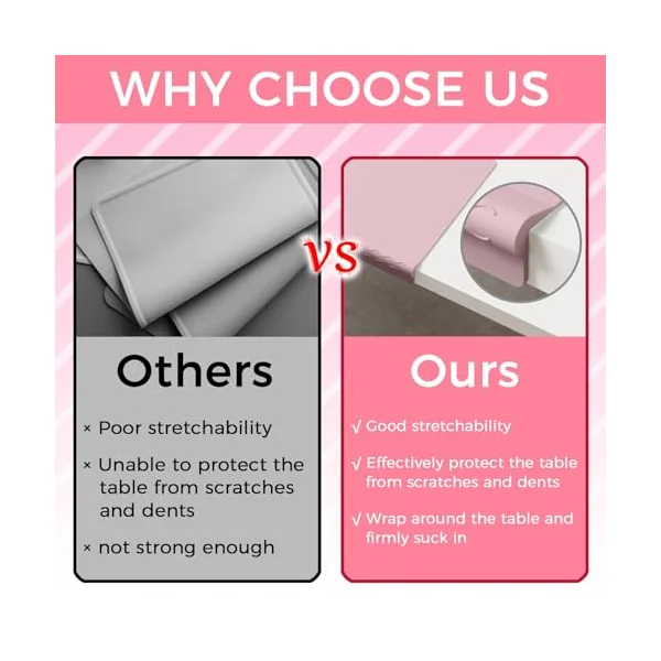 Upgrade Silicone Placemats with Raised Edges, Handy Placemat for High Chair or Table Mats,Non-Slip Bottom & Roll-Up Design,Teething Edge Protection (Pink, 12"x10")
