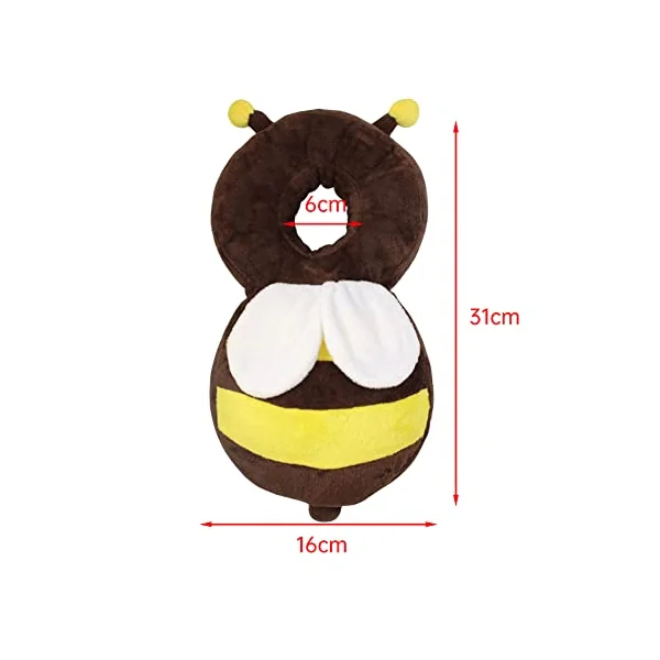 Uposao Child Head Protection Pad Baby Toddlers Head Protective Adjustable Infant Cushion Backpack Fall Anti Pillow for Age 4-24Months