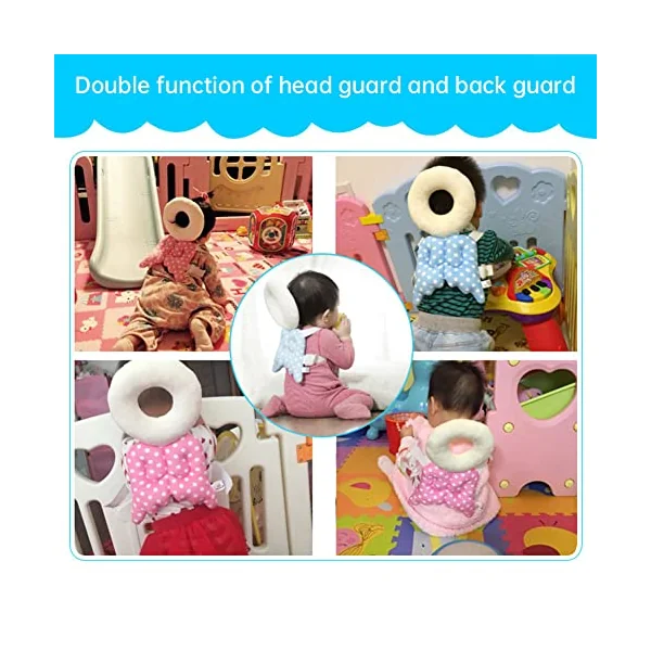 Uposao Child Head Protection Pad Baby Toddlers Head Protective Adjustable Infant Cushion Backpack Fall Anti Pillow for Age 4-24Months