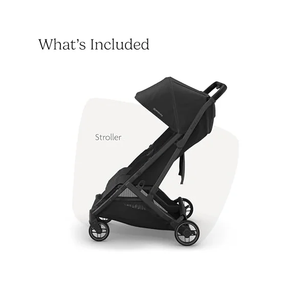 UPPAbaby MINU Duo Stroller | Jake - Charcoal | Side-by-Side Lightweight Compact Double Buggy | from Birth to 22kg per Seat | Slim Doorway-Friendly Design | Baby Travel Stroller | Double Pram