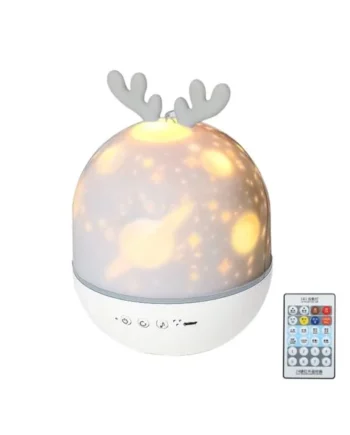 USB Projector Light with Remote Control Relaxing Soothing Colorful Lighting 360°Rotating Romantic Music Baby Timing LEDs Night Light for Bedroom Decoration Living Room Xmas Halloween
