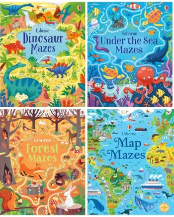 Usborne Mazes 4 Book Set (5+ Years)