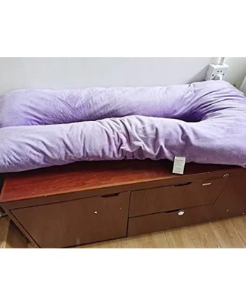 U-Shaped Full Body Pillow and Maternity Support - Support for Back, HIPS, Legs, Belly for Pregnant Women