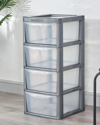 Utility 4 Drawer Storage Tower