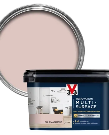 V33 Renovation Bohemian Rose Satinwood Multi-surface paint, 2L