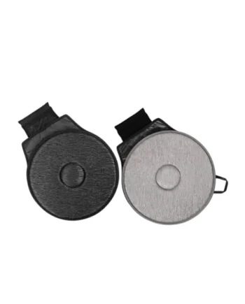 VALICLUD 2pcs Car Seat Swivel Cushion 360 Degree Rotating Seat Pads for Adults with Non-slip Base Black Light Grey Automotive Comfort Mat for Driving and Travel