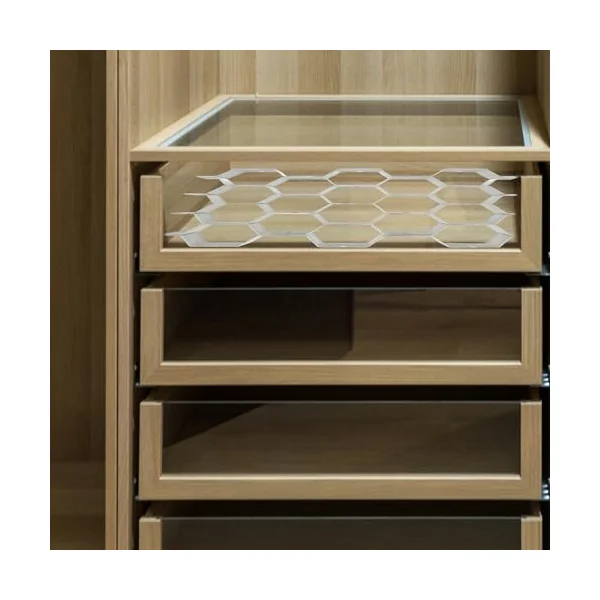 VALICLUD Honeycomb Drawer Organizer Divider for Socks and Clothes, Plastic Space-saving Drawer Organizer Adjustable Bee Style Design, for Arts and Crafts and Baby Stuffs Storage