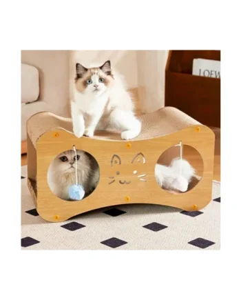 Versatile Cat Scratching House with Interactive Toy Balls