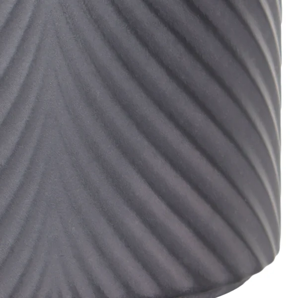 Verve Black Ceramic Plant pot (Dia) 13cm, (H)13cm