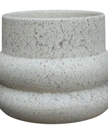 Verve Cream Ceramic Plant pot (Dia) 15.5cm, (H)13.3cm