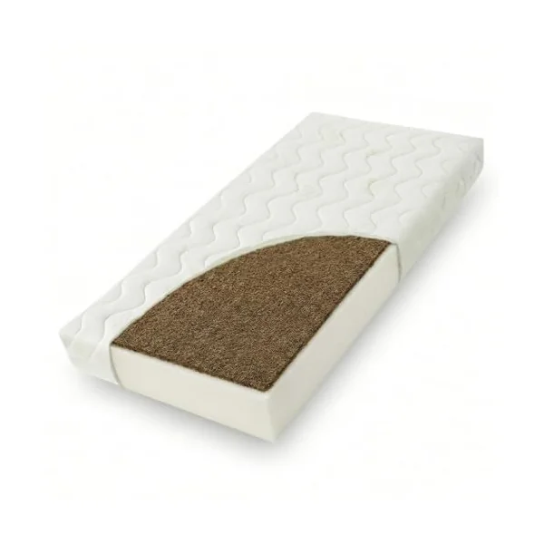 Viculii Enhanced Plus Coco Coir & Bamboo ECO Fibre Cot Mattress 120x60cm or 140x70cm - Cot Bed Junior Toddler Mattress | Breathable Hypoallergenic (120x60cm - Cot)