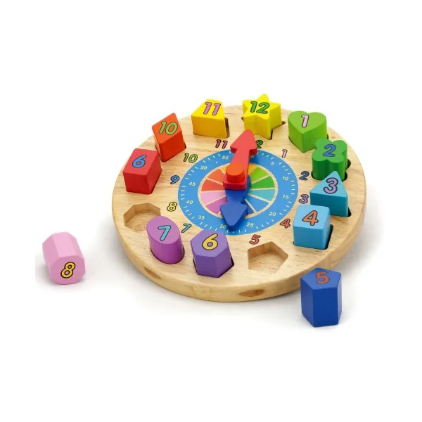 Viga Toys 59235 Clock Shape Sorting Puzzle
