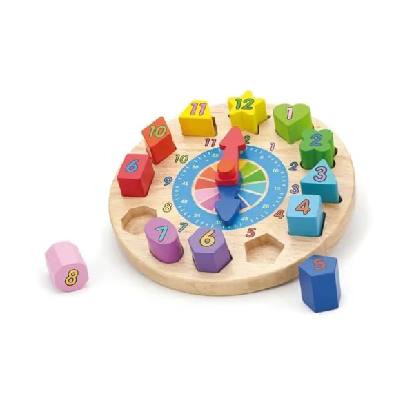 Viga Toys 59235 Clock Shape Sorting Puzzle