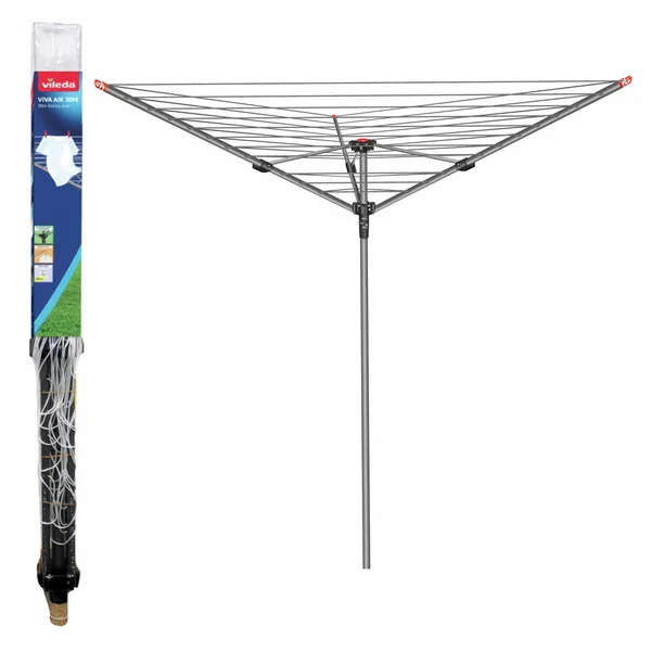 Vileda 30m 3 Arm Rotary Outdoor Washing Line