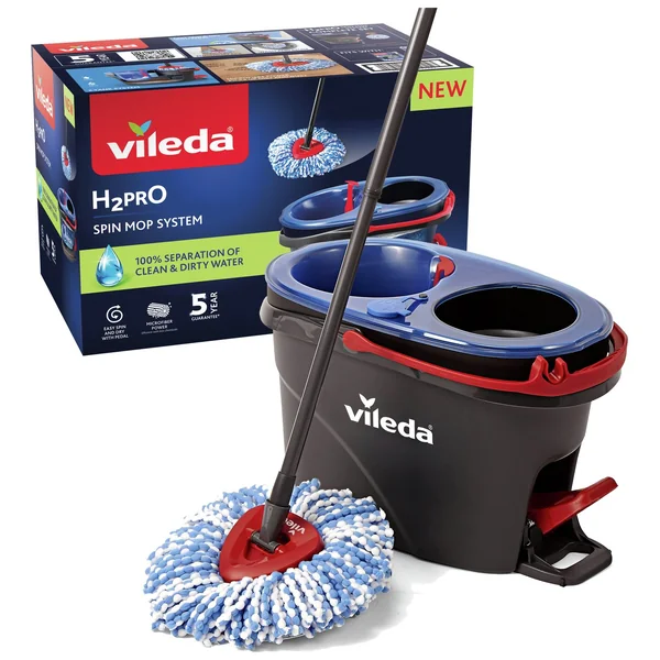 Vileda H2PrO Spin Mop and Bucket Set