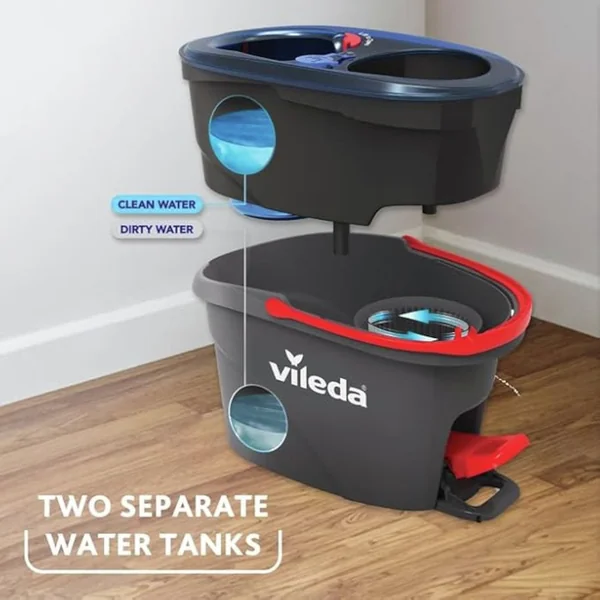 Vileda H2PrO Spin Mop and Bucket Set