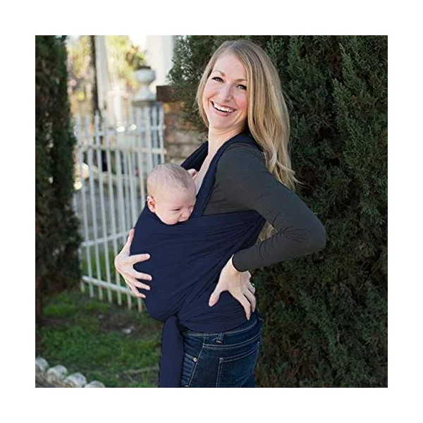 VOARGE Elastic Baby Sling for Newborns and Toddlers, Baby Sling for Newborns, Within 16 kg, Dark Blue