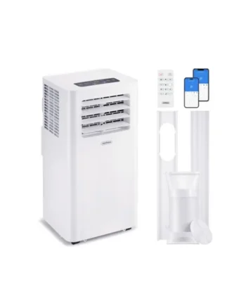 VonHaus Air Conditioning Unit 12000 BTU, WiFi, Smart Portable Air Conditioner Enabled with Alexa/Google Home, Window Venting Kit