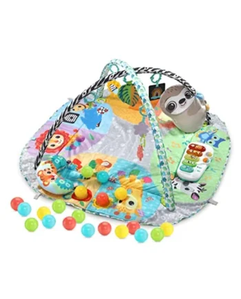 VTech Baby 7-in-1 Grow with Baby Sensory Gym, English | 7-in-1 play gym with 20+ sensory, cognitive and physical activities that grow from newborn to toddler. From birth