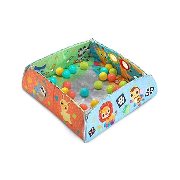 VTech Baby 7-in-1 Grow with Baby Sensory Gym, English | 7-in-1 play gym with 20+ sensory, cognitive and physical activities that grow from newborn to toddler. From birth
