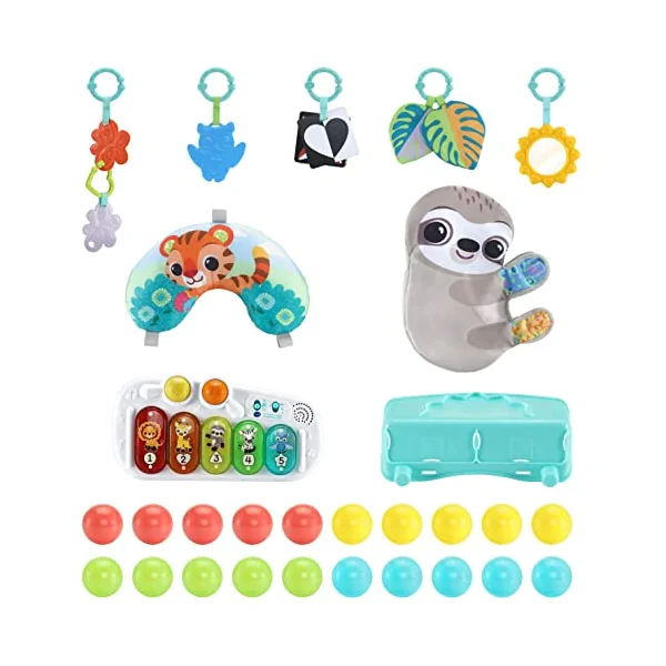 VTech Baby 7-in-1 Grow with Baby Sensory Gym, English | 7-in-1 play gym with 20+ sensory, cognitive and physical activities that grow from newborn to toddler. From birth