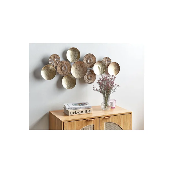 Wall Decor THALLIUM Metal 45 cm Gold